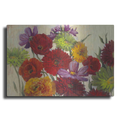 Luxe Metal Art 'Flower Scatter' by Carol Rowan, Metal Wall Art