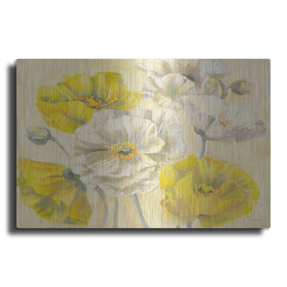 Luxe Metal Art 'Comtemporary Poppies II V2' by Carol Rowan, Metal Wall Art