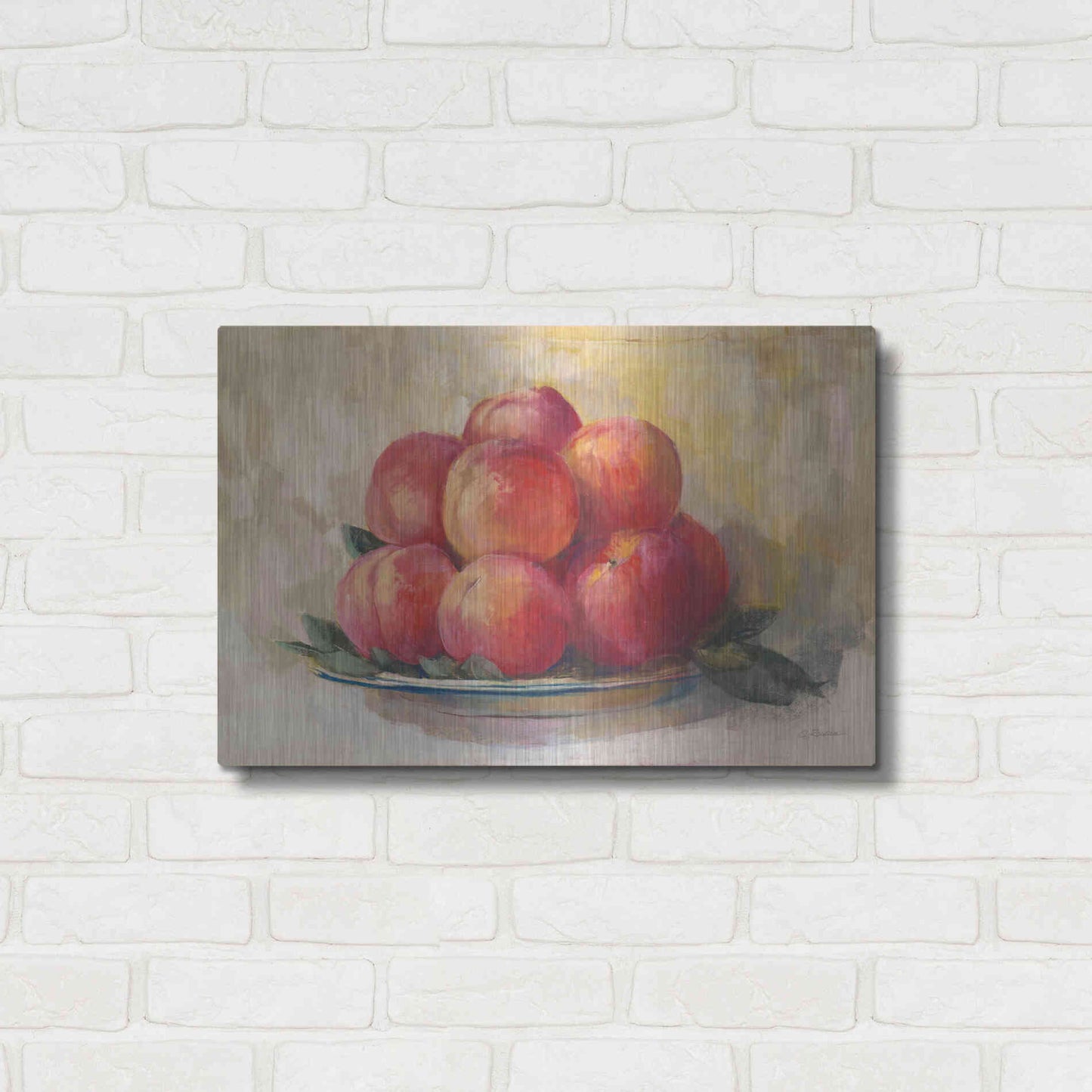 Luxe Metal Art 'Fruit Bowl' by Carol Rowan, Metal Wall Art,24x16