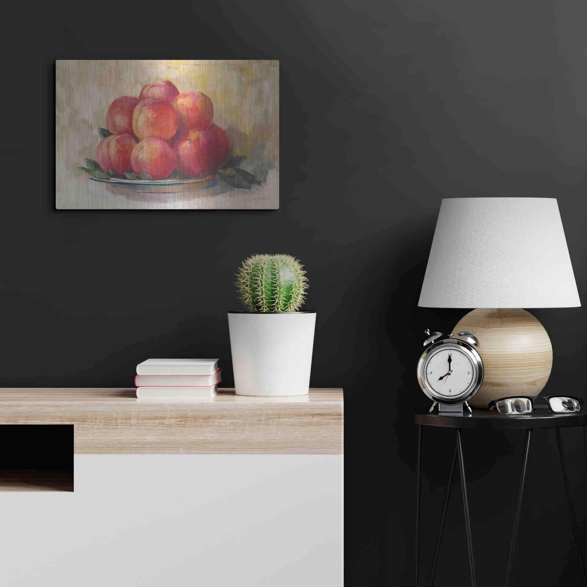 Luxe Metal Art 'Fruit Bowl' by Carol Rowan, Metal Wall Art,24x16