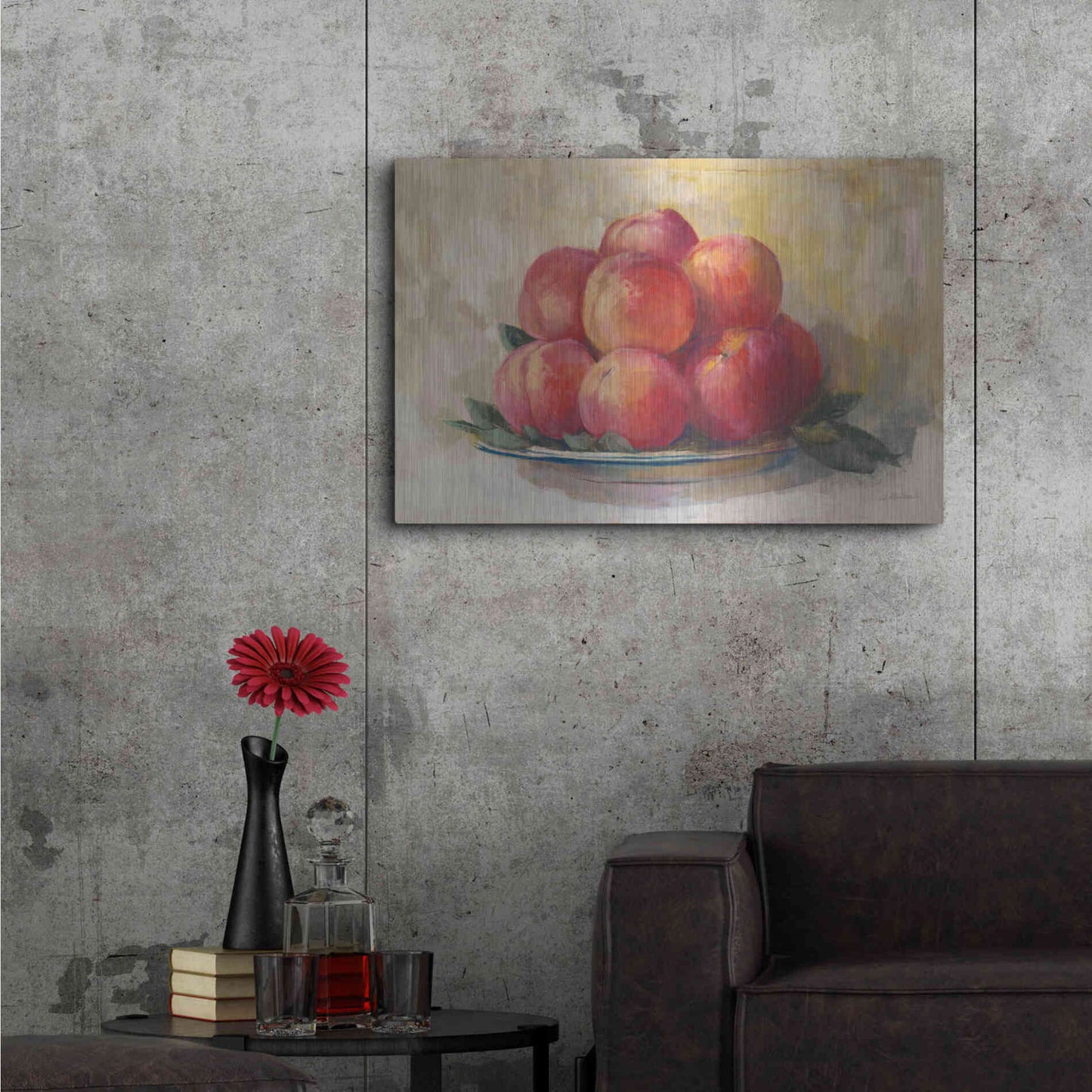 Luxe Metal Art 'Fruit Bowl' by Carol Rowan, Metal Wall Art,36x24