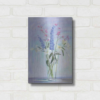 Luxe Metal Art 'Summer Vase I' by Carol Rowan, Metal Wall Art,12x16