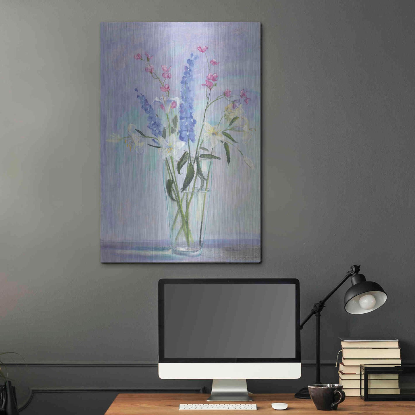 Luxe Metal Art 'Summer Vase I' by Carol Rowan, Metal Wall Art,24x36