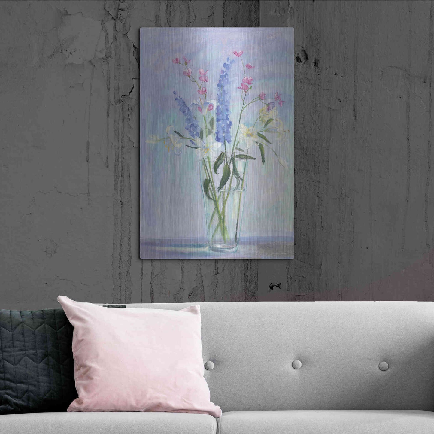 Luxe Metal Art 'Summer Vase I' by Carol Rowan, Metal Wall Art,24x36