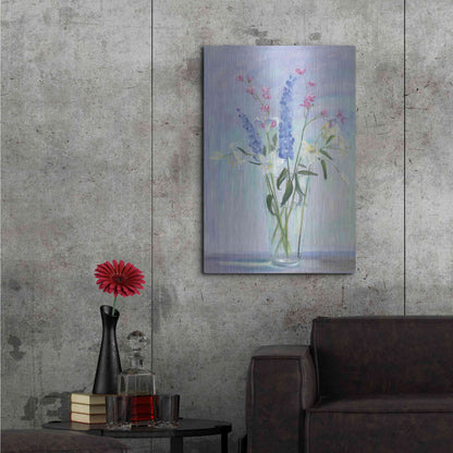 Luxe Metal Art 'Summer Vase I' by Carol Rowan, Metal Wall Art,24x36