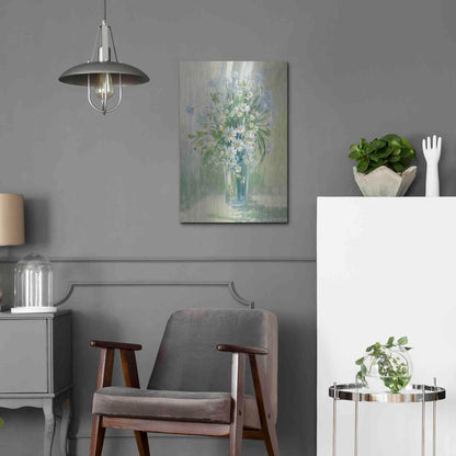 Luxe Metal Art 'Sunlit Daisies' by Carol Rowan, Metal Wall Art,16x24