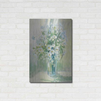 Luxe Metal Art 'Sunlit Daisies' by Carol Rowan, Metal Wall Art,24x36