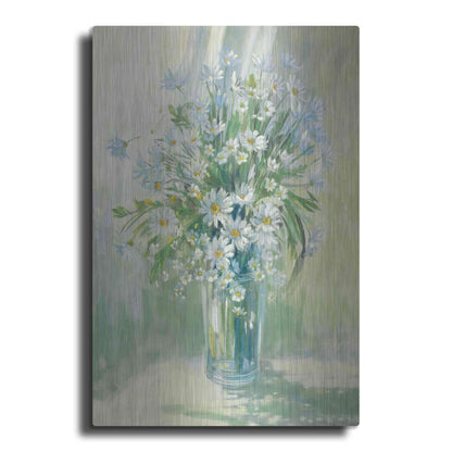 Luxe Metal Art 'Sunlit Daisies' by Carol Rowan, Metal Wall Art
