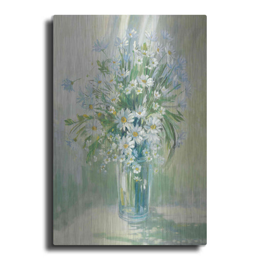 Luxe Metal Art 'Sunlit Daisies' by Carol Rowan, Metal Wall Art