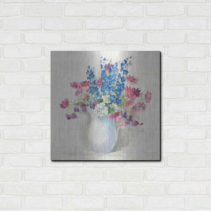 Luxe Metal Art 'Ironstone Bouquet II Bright' by Carol Rowan, Metal Wall Art,24x24