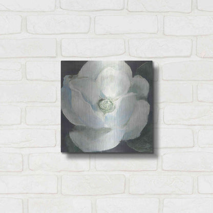 Luxe Metal Art 'Magnolia II Sage' by Carol Rowan, Metal Wall Art,12x12