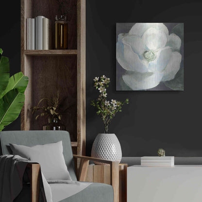 Luxe Metal Art 'Magnolia II Sage' by Carol Rowan, Metal Wall Art,24x24