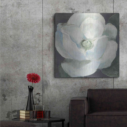 Luxe Metal Art 'Magnolia II Sage' by Carol Rowan, Metal Wall Art,36x36