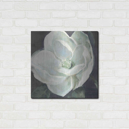 Luxe Metal Art 'Magnolia III Sage' by Carol Rowan, Metal Wall Art,24x24