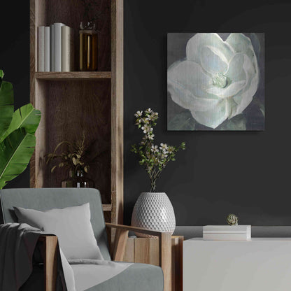 Luxe Metal Art 'Magnolia III Sage' by Carol Rowan, Metal Wall Art,24x24