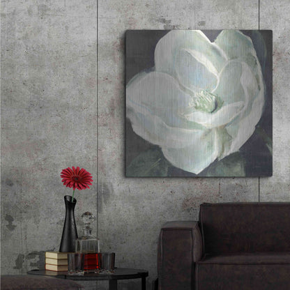 Luxe Metal Art 'Magnolia III Sage' by Carol Rowan, Metal Wall Art,36x36