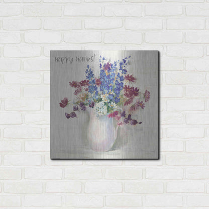 Luxe Metal Art 'Harvest Ironstone Bouquet II' by Carol Rowan, Metal Wall Art,24x24