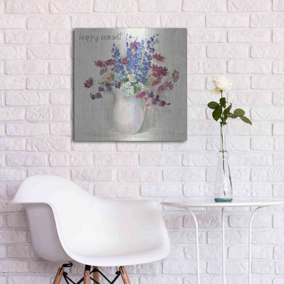 Luxe Metal Art 'Harvest Ironstone Bouquet II' by Carol Rowan, Metal Wall Art,24x24