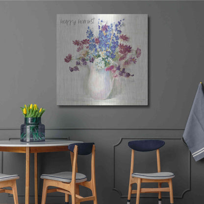 Luxe Metal Art 'Harvest Ironstone Bouquet II' by Carol Rowan, Metal Wall Art,36x36