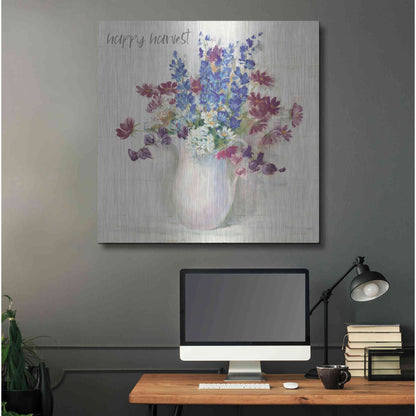 Luxe Metal Art 'Harvest Ironstone Bouquet II' by Carol Rowan, Metal Wall Art,36x36