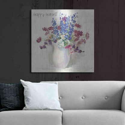 Luxe Metal Art 'Harvest Ironstone Bouquet II' by Carol Rowan, Metal Wall Art,36x36