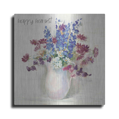 Luxe Metal Art 'Harvest Ironstone Bouquet II' by Carol Rowan, Metal Wall Art
