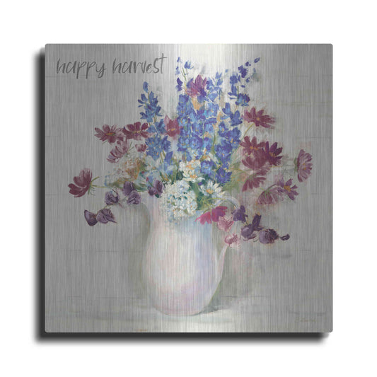 Luxe Metal Art 'Harvest Ironstone Bouquet II' by Carol Rowan, Metal Wall Art
