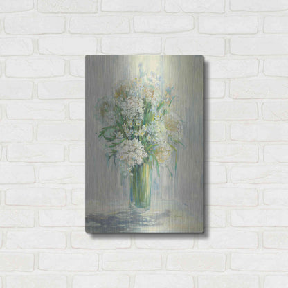 Luxe Metal Art 'Radiant Lace Neutral' by Carol Rowan, Metal Wall Art,16x24