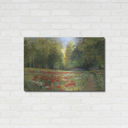 Luxe Metal Art 'Field Of Flowers Crop' by Carol Rowan, Metal Wall Art,36x24