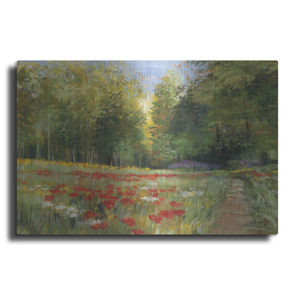 Luxe Metal Art 'Field Of Flowers Crop' by Carol Rowan, Metal Wall Art