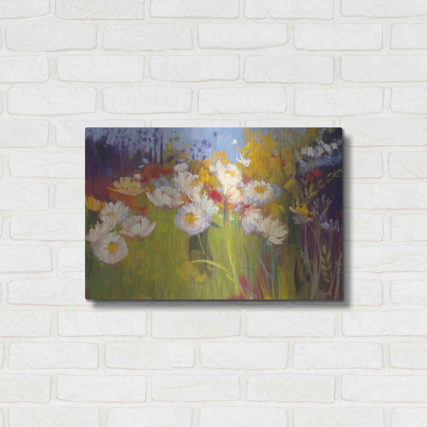 Luxe Metal Art 'Contemporary Meadow' by Carol Rowan, Metal Wall Art,24x16