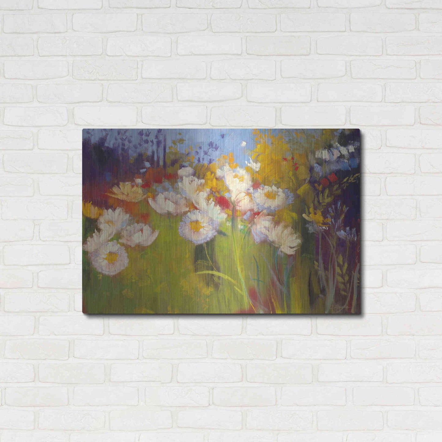 Luxe Metal Art 'Contemporary Meadow' by Carol Rowan, Metal Wall Art,36x24