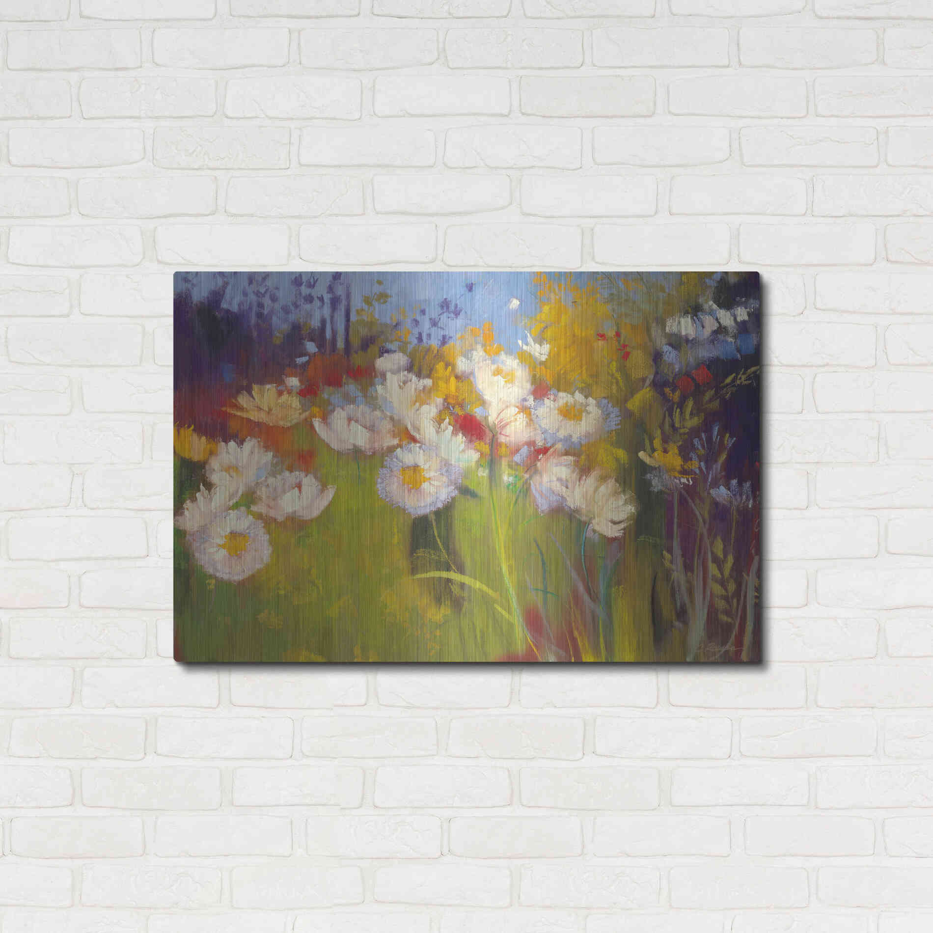 Luxe Metal Art 'Contemporary Meadow' by Carol Rowan, Metal Wall Art,36x24