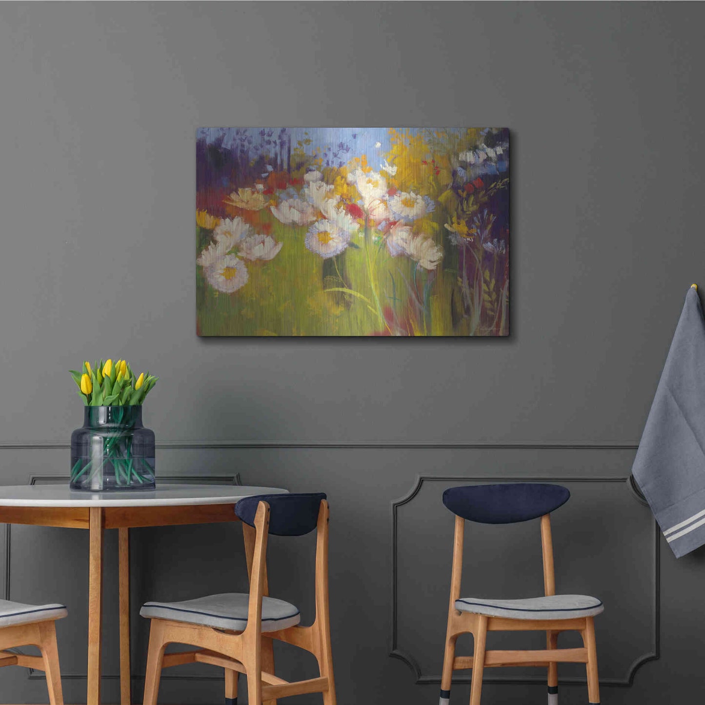 Luxe Metal Art 'Contemporary Meadow' by Carol Rowan, Metal Wall Art,36x24