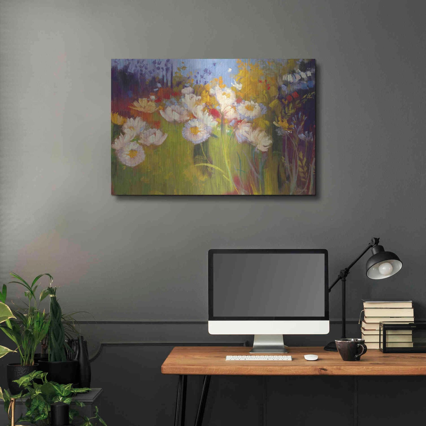 Luxe Metal Art 'Contemporary Meadow' by Carol Rowan, Metal Wall Art,36x24