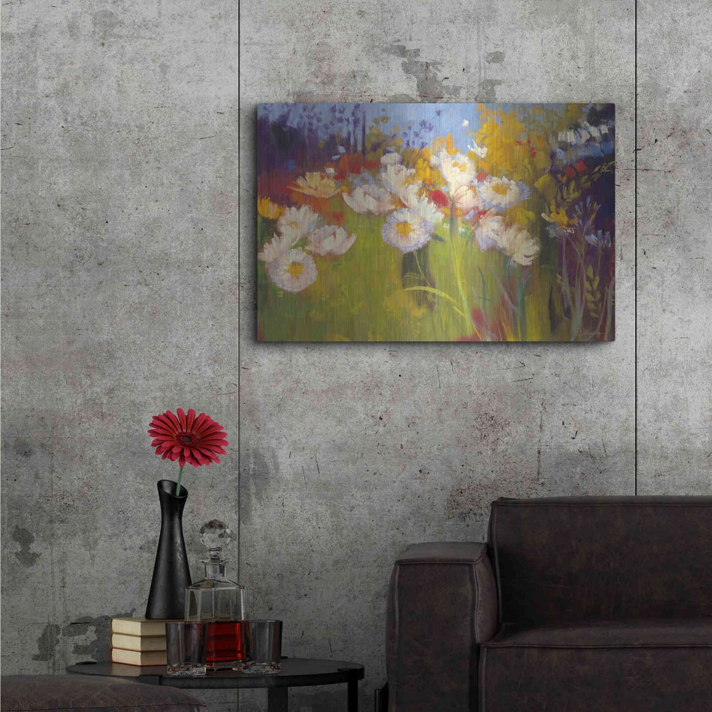 Luxe Metal Art 'Contemporary Meadow' by Carol Rowan, Metal Wall Art,36x24