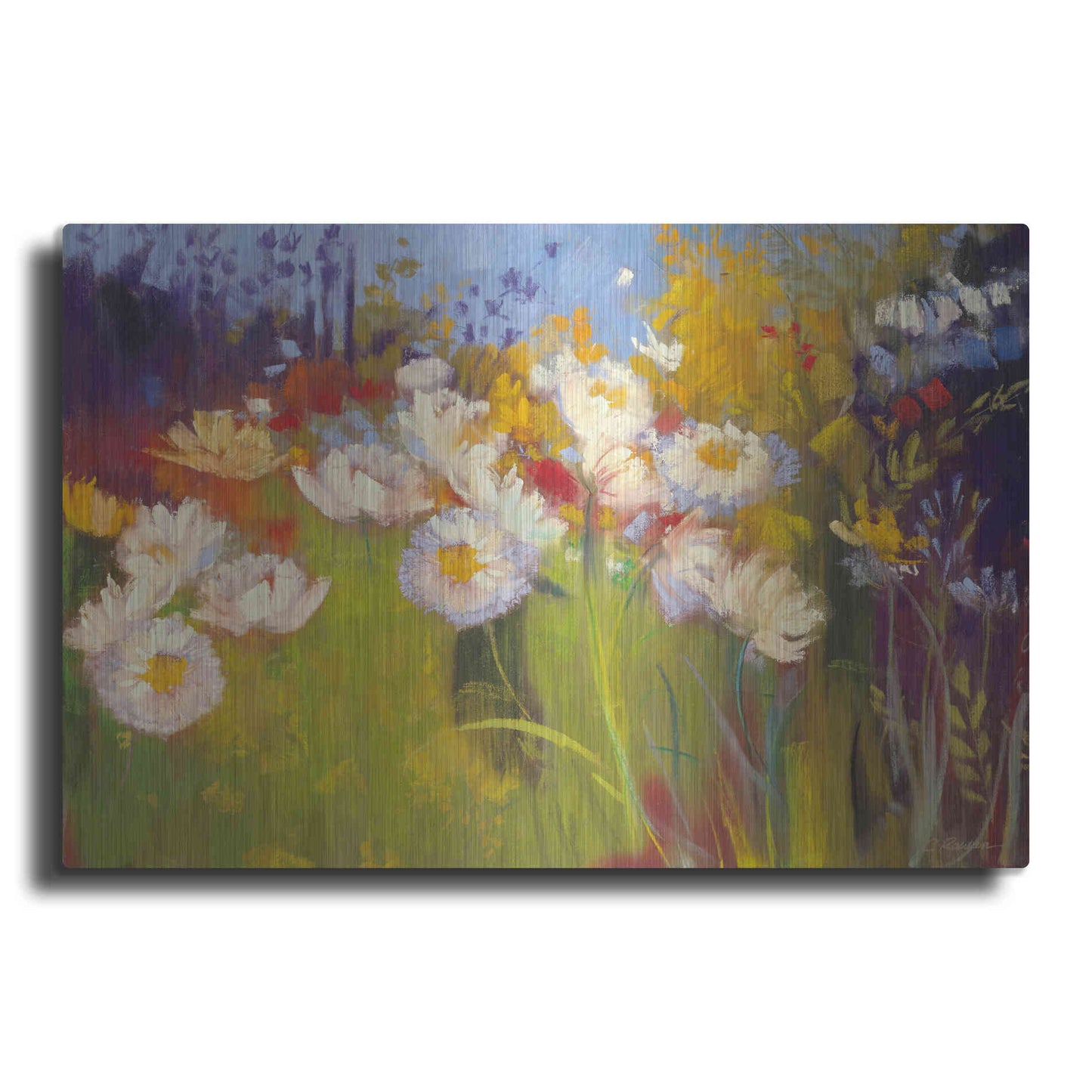 Luxe Metal Art 'Contemporary Meadow' by Carol Rowan, Metal Wall Art