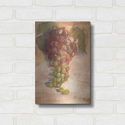 Luxe Metal Art 'Grape Harvest II No Label' by Carol Rowan, Metal Wall Art,12x16