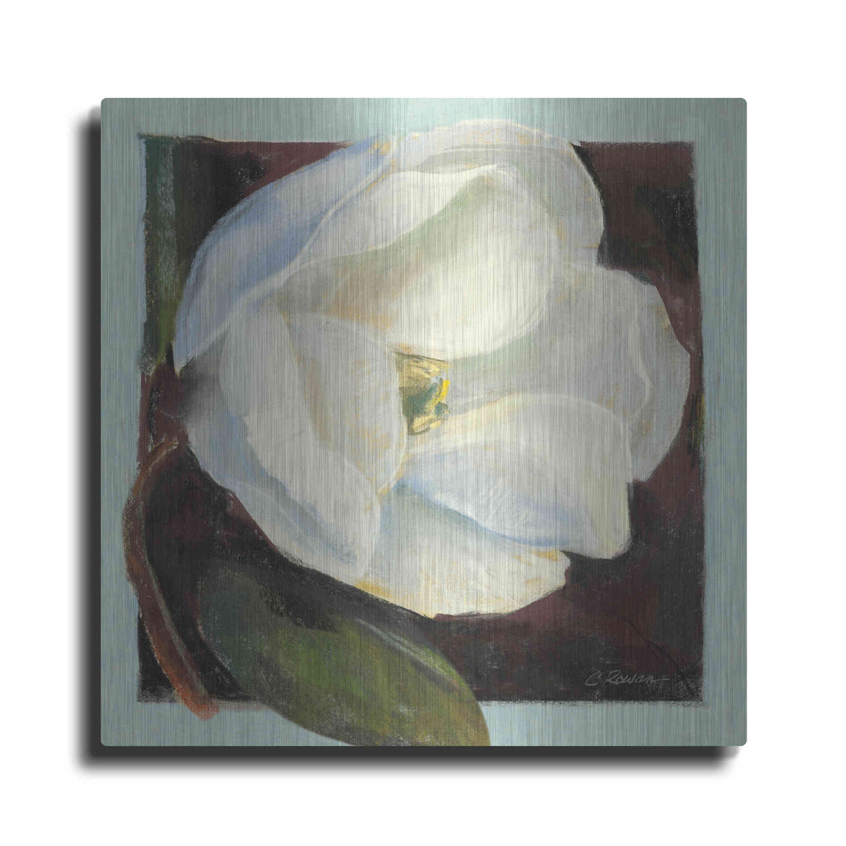 Luxe Metal Art 'Magnolia I' by Carol Rowan, Metal Wall Art