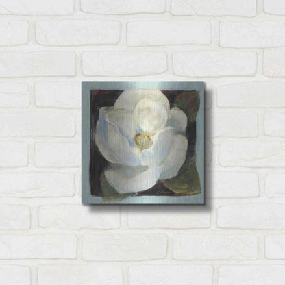 Luxe Metal Art 'Magnolia II' by Carol Rowan, Metal Wall Art,12x12