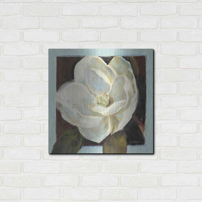 Luxe Metal Art 'Magnolia III' by Carol Rowan, Metal Wall Art,24x24