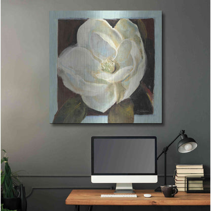 Luxe Metal Art 'Magnolia III' by Carol Rowan, Metal Wall Art,36x36