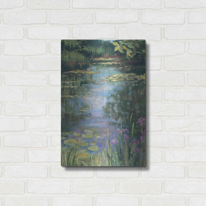 Luxe Metal Art 'Garden Pond I' by Carol Rowan, Metal Wall Art,16x24