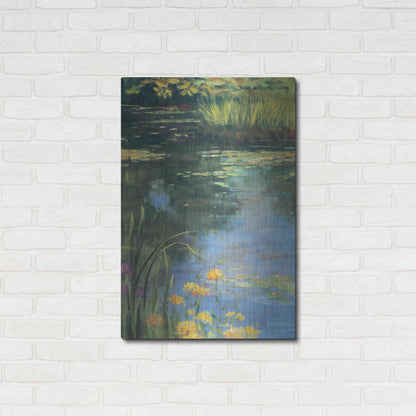 Luxe Metal Art 'Garden Pond II' by Carol Rowan, Metal Wall Art,24x36