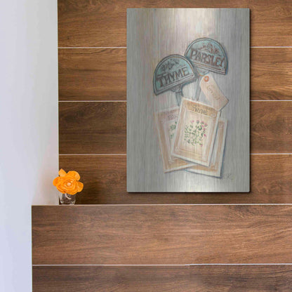 Luxe Metal Art 'Seed Packs' by Carol Rowan, Metal Wall Art,12x16