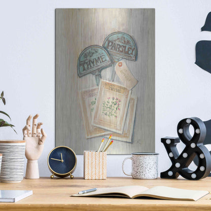 Luxe Metal Art 'Seed Packs' by Carol Rowan, Metal Wall Art,12x16