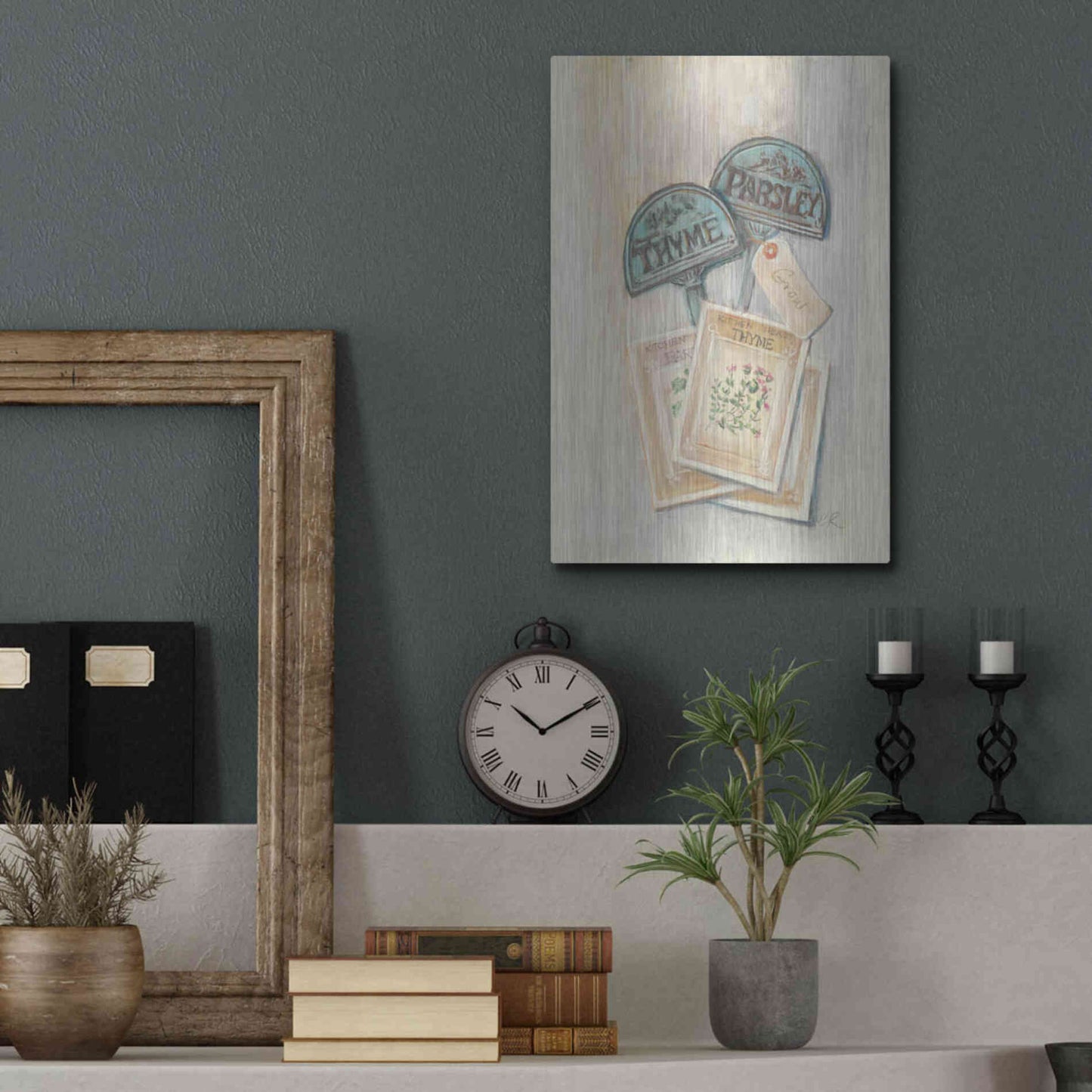 Luxe Metal Art 'Seed Packs' by Carol Rowan, Metal Wall Art,12x16