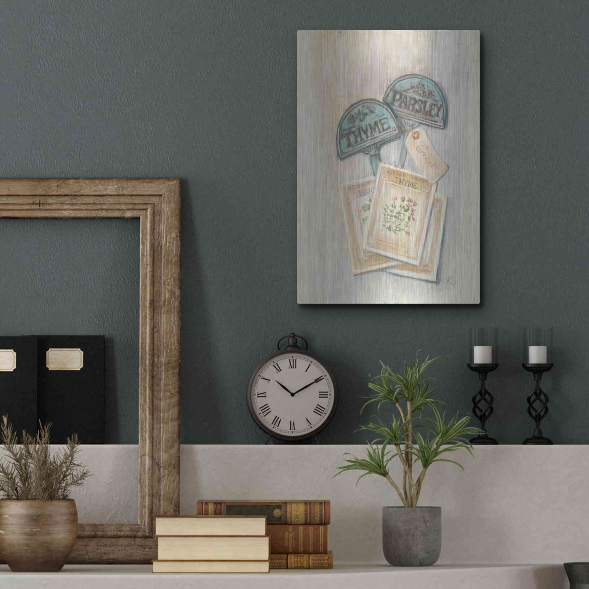 Luxe Metal Art 'Seed Packs' by Carol Rowan, Metal Wall Art,12x16