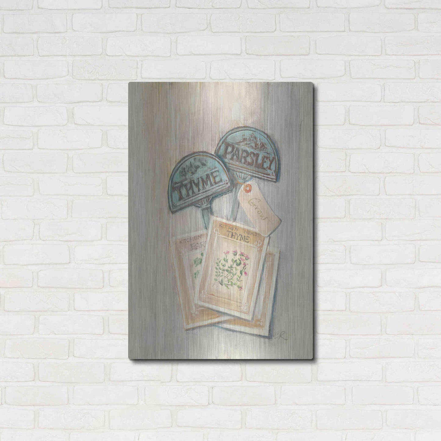 Luxe Metal Art 'Seed Packs' by Carol Rowan, Metal Wall Art,24x36