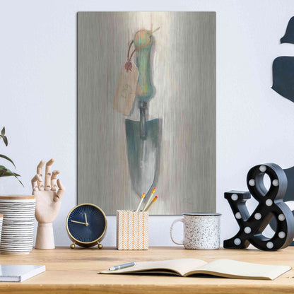 Luxe Metal Art 'Trowel' by Carol Rowan, Metal Wall Art,12x16